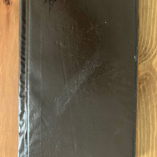 Cretan copper engraving used in folding stand case