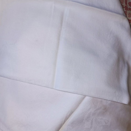 Vintage linen dinner napkins used, pack of 9