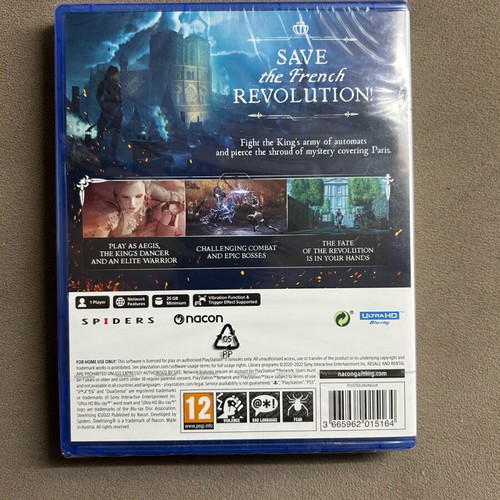 Steelrising PS5 game new, sealed