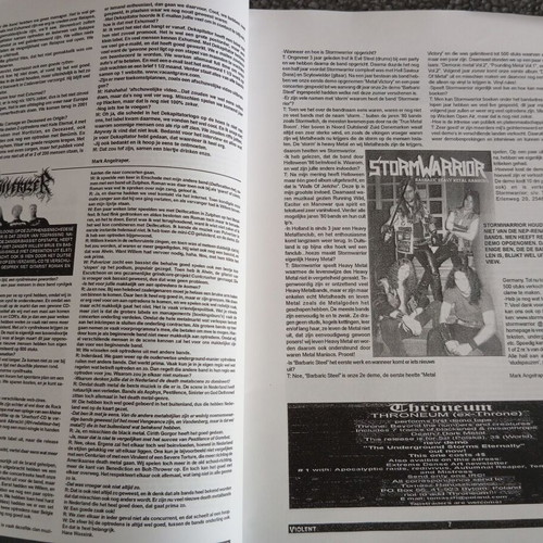 Violent Moshground #34 fanzine like new, 2000, with Morbid Angel and others