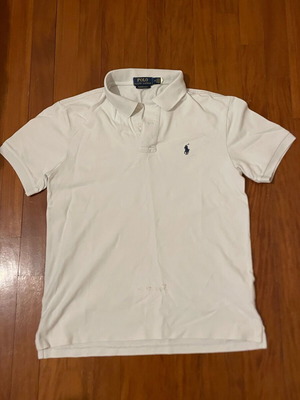 Polo Ralph Lauren риза размер M употребявана, бяла с петно