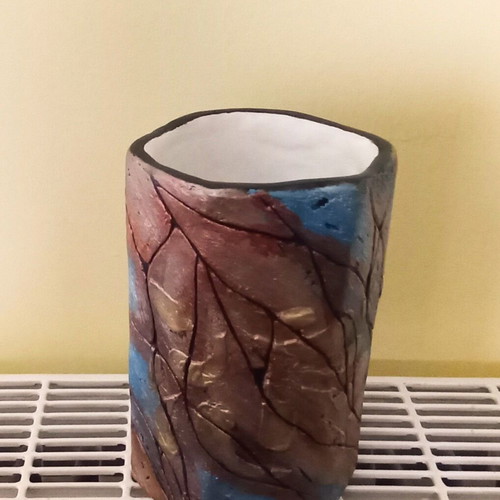 Handmade decorative vase new gypsum painted by LuAna