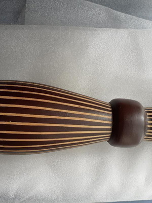 Wooden vase like new, decorative, 35 cm height