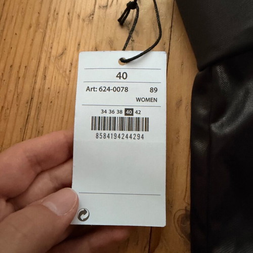 Leather pants, brand new with label