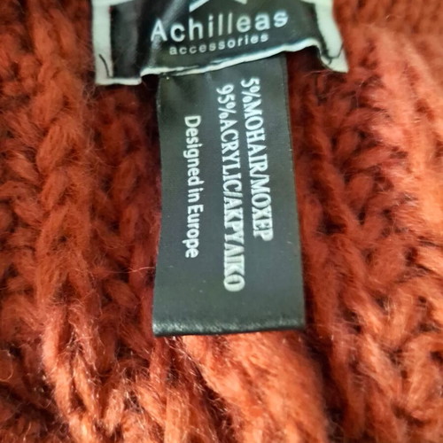 Achilleas Accessories hat new, red, 95% acrylic 5% mohair