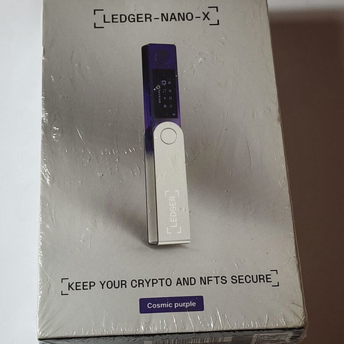 Ledger Nano X hardware wallet, Cosmic Purple, sealed