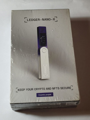Ledger Nano X hardware wallet, Cosmic Purple, sealed