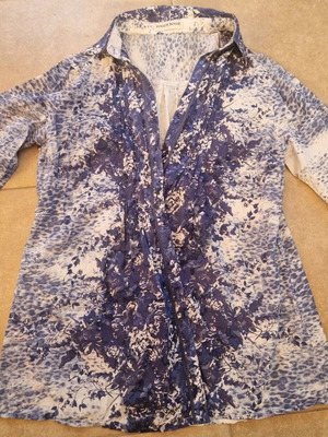 Blue shirt 100% cotton like new, size L