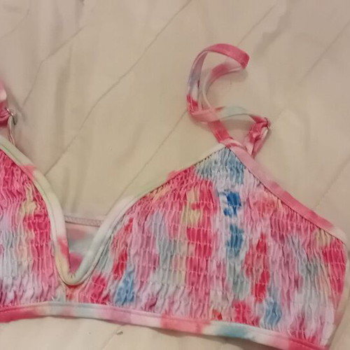 Multicolor bikini like new, size Medium, with padding