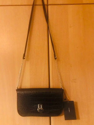 Zara shoulder bag new, black women's
