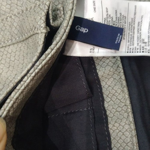 GAP handbag used, grey, 23x13 cm, with wrist strap