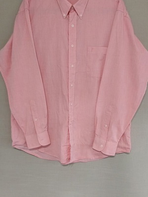 YSL Yves Saint Laurent men's dress shirt, pink, XL