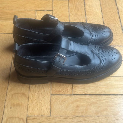 Mary Jane leather shoes ASOS black like new