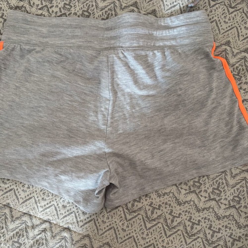 Adidas women's shorts Climalite like new, gray and orange