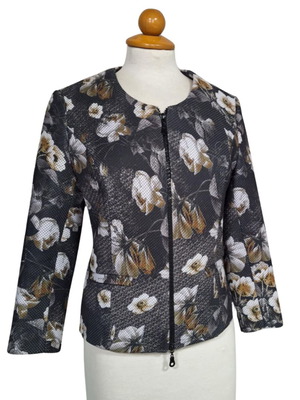 Vintage Waggon Paris jacket with floral pattern, size M, like new