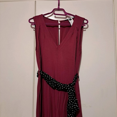 ALE One-piece jumpsuit new, pink with detachable polka dot belt