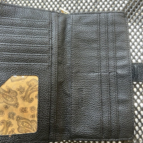 Leather women's wallet like new, black