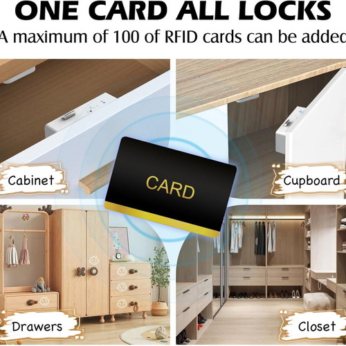 Smart Cabinet Lock with Hidden RFID and Bluetooth