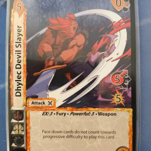 Dhylec Devil Slayer UFS CCG single card new, Near Mint