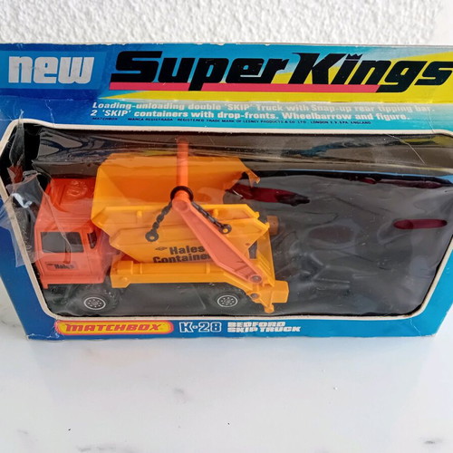 Matchbox Super Kings K-28 Bedford Skip Truck toy car new