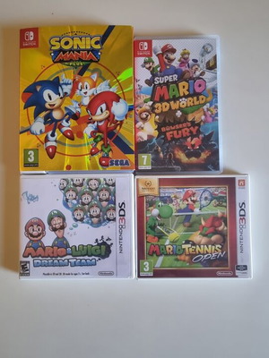 Συλλογή παιχνιδιών Nintendo με Sonic Mania Plus, Super Mario 3D World + Bowser's Fury, Mario & Luigi Dream Team, Mario Tennis Open