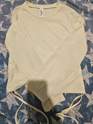 Set of pants and blouse yellow, new, sizes S, M, L