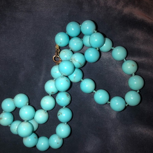 Necklace with turquoise stones new