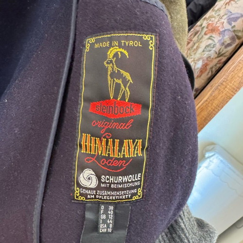 Loden coat genuine Austrian like new, blue, size M