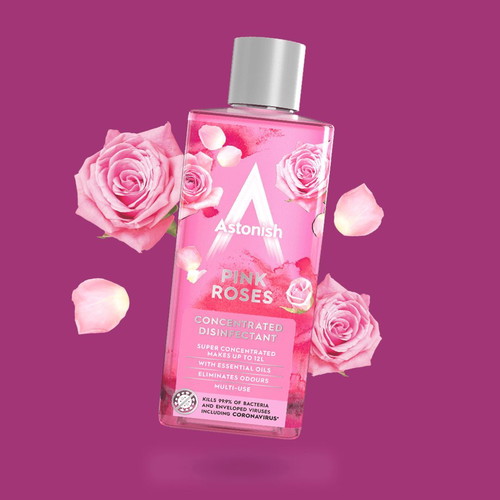 The Pink Pack 2024 new, set of 4 pink cleaning products