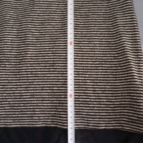 Attrattivo long-sleeve blouse like new, black and gray, size S