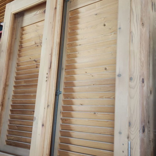 Windows new from Swedish solid wood with shutters