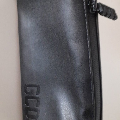 GCDS glasses pouch with cleaning cloth, black