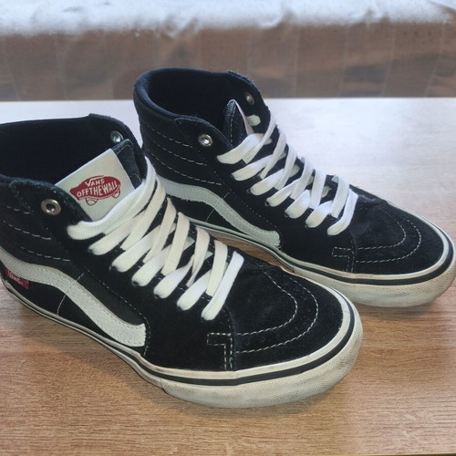 Vans Sk8-Hi Pro Skate sneakers size 35, black and white