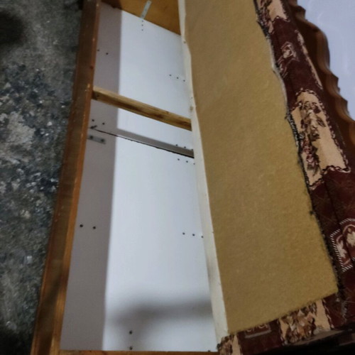 Sofa bed used with storage space