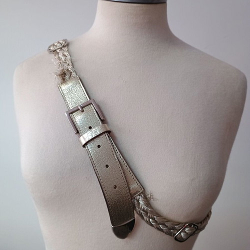 Trussardi Jeans women's belt leather and braided used