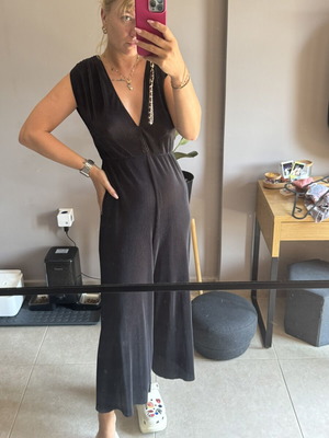 Bershka black jumpsuit, size L