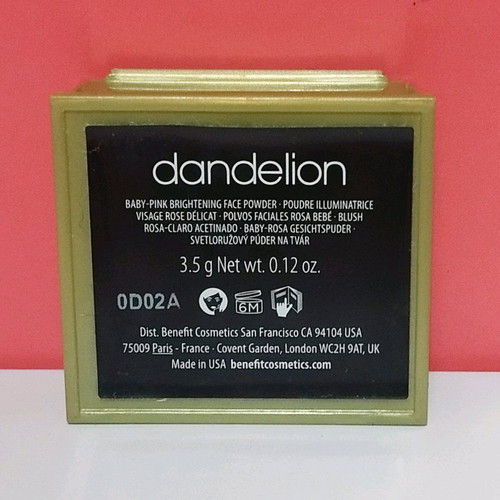 Benefit Dandelion 3.5g used blush