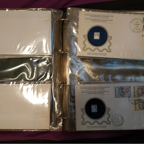 Collectible first day cover album like new, 34 pieces