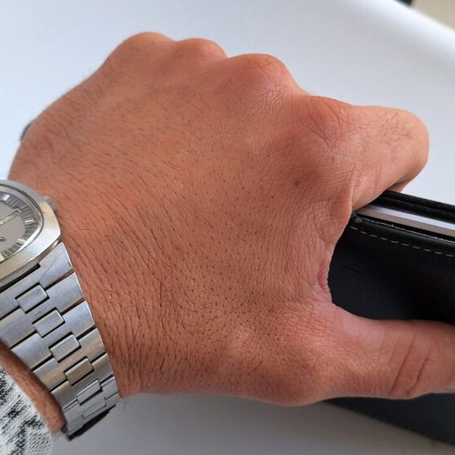 Bulova 7366 automatic vintage watch used, stainless steel case