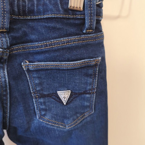 Guess Kids' Ripped Denim Jeans Dark Blue Like New, Age 4
