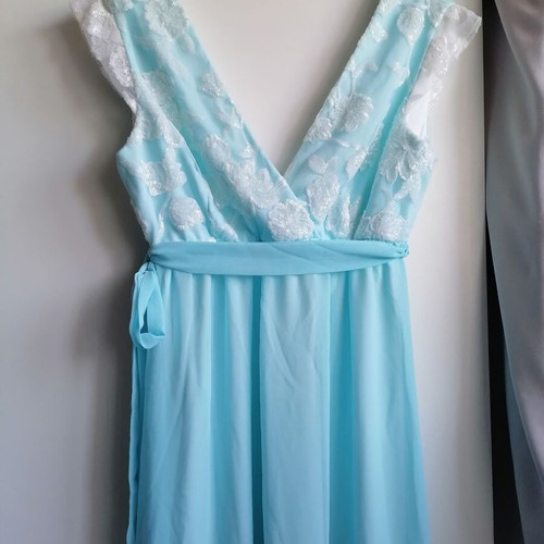 Maxi dress Shine 2gether new, turquoise, size M/L