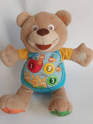 Chicco interactive toy teddy bear like new
