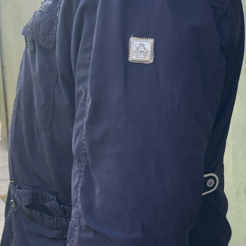 Monte Napoleone navy blue jacket used, XXXL, spring autumn