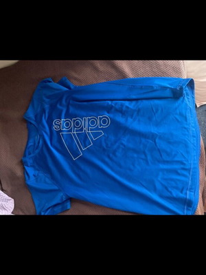 Adidas short-sleeve shirt like new, blue, size M