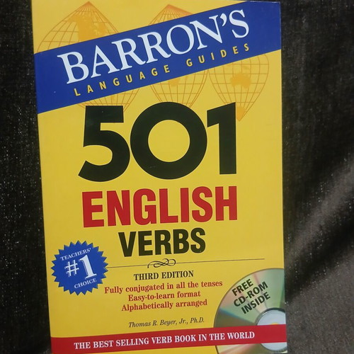 501 English Verbs Barron's Language Guides new with CD-ROM