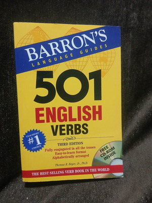 501 English Verbs Barron's Language Guides new with CD-ROM