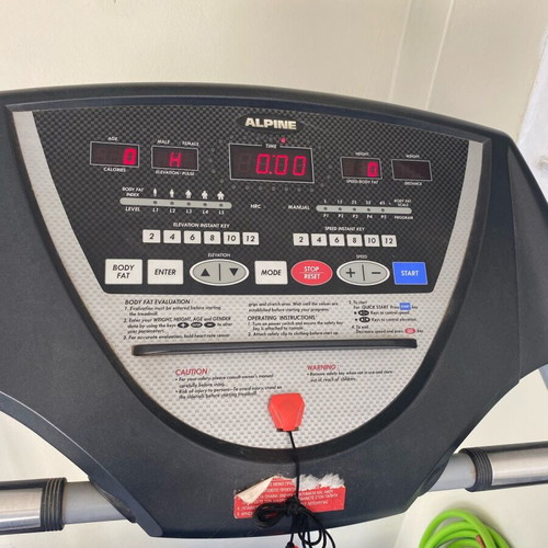 Alpine Corina E-725 treadmill used with wear