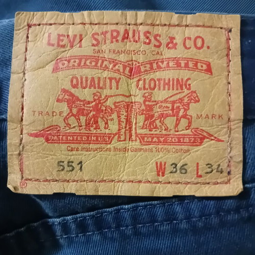 Levi's men's pants, blue, size XL, thin cotton fabric