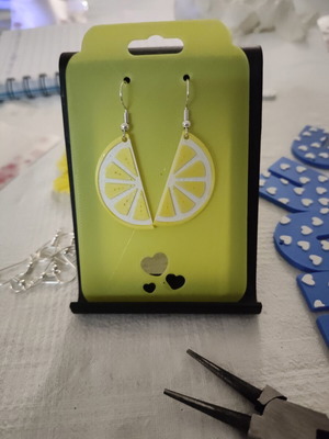 Lemon Slice 3D printing earrings made to order