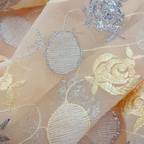 Muslin fabric like new, salmon color, dimensions 110x210 cm